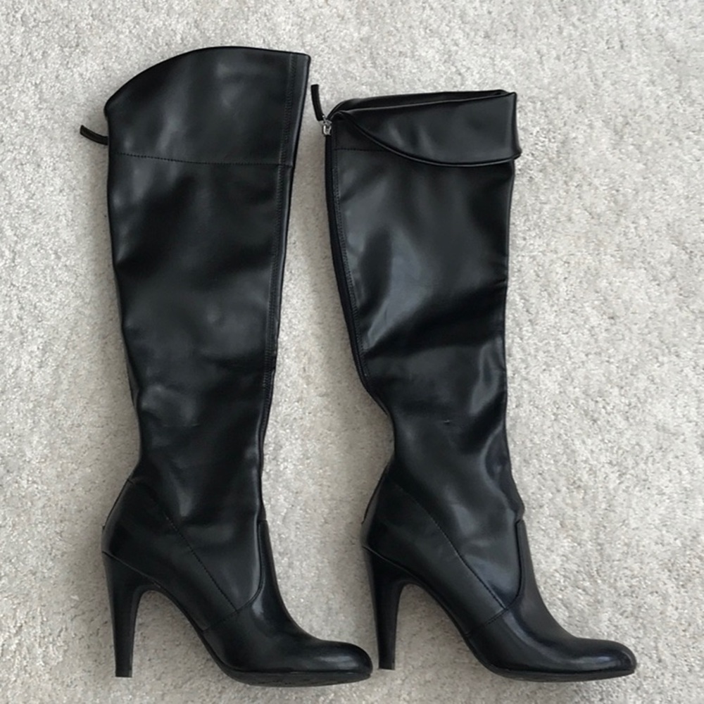 Franco Sarto Black Tall Boot 6.5 - Picture 1 of 6
